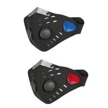 1 szt. Nowa maska rowerowa Maski sportowe z odpinanymi filtrami Motocyklowe oddychające maski na twarz Półmaska z filtrem Maska motocyklowa Ochrona przeciwpyłowa Nadaje się do jazdy na rowerze, biegania i chodzenia