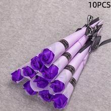 1/10/20 件套 11.81 英寸红色、粉色、紫色、玫红色、香槟色香皂花，多样人造玫瑰香皂花花束，适合情人节礼物、母亲节、毕业典礼、生日礼物，持久装饰玫瑰花束 - 彩色 - 查看 13