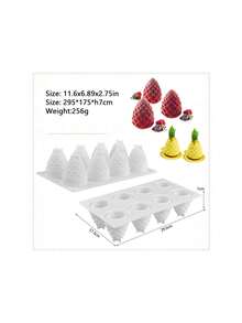 Stampo in silicone per mela e limone, per preparare mousse, dessert, pasticcini, cioccolato, budini alla frutta, gelatina, gelato, decorazioni per torte natalizie, antiaderente e facile da sformare, stampi a forma di mela, limone, mango, arancia, banana, lampone, fragola, pesca, cocco, pigna, ananas, utensili da forno natalizi