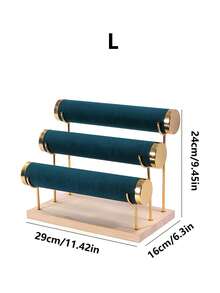 1 Piece Set Of White/Black/Beige/Pink/Green Solid Wood Velvet Gold Jewelry Rack Bracelet Display Rack Bracelet Display Rack Jewelry Display Rack