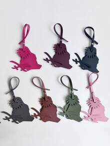 1 szt. Jednokolorowa, dwuwarstwowa, skórzana, patchworkowa, modna, prosta, uniwersalna, urocza i interesująca roślina, palma daktylowa, palma kokosowa, wzór w kształcie mapy, plecak, torba na ramię, torba crossbody, torebka, torba typu tote, torba pod pachę, wisiorek do torebki, inny wisiorek do torby do przechowywania, brelok do samochodu