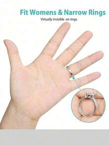 8/16/24pcs Transparent Ring Sizer Adjuster, Invisible Ring Resizer, Women Loose Ring Size Reducing Invisible Adhesive, DIY Sewing Jewelry Tools Set - Fit For Wedding Rings & Jewelry Comfort, Reducing Ring Guard For Loosen Rings - Multicolor - View 4