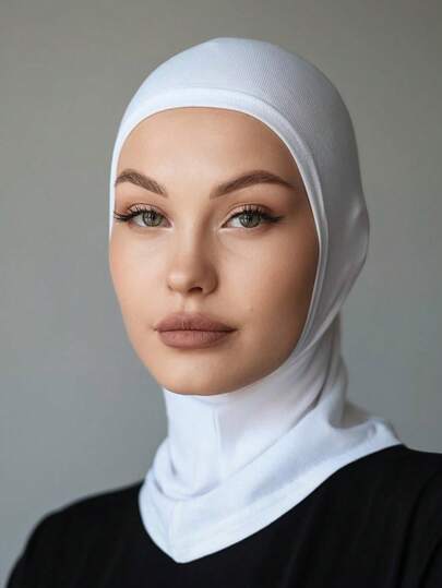 1 Peça Balaclava de Cor Sólida Feminina, Gola Multifuncional, Faixa de Cabeça Elástica, Respirável e Confortável, Adequada para Uso Diário, Esportes, Yoga, Fitness e Moda