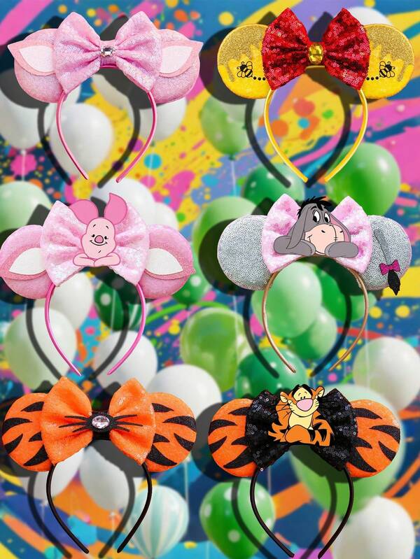 And Tigery-Themed Image Style Headwear And Hair Bands, Party Gifts, Party Decorations, Festival Party Clothing And Accessories,  And  Ear Bands, Birthday Party Decorations, Party Outfits, Role-Playing Hair Bands, Essential For Theme Park Photos, Essential For Amusement Park Trips, Selfie Outfits, Accessories, And Hanging Ornaments