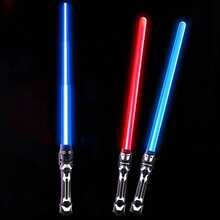 1 pieza/Set Espada láser retráctil, juguete de alivio de estrés con palo luminoso intermitente 2 en 1 (baterías no incluidas). El color del producto se distribuirá al azar y el color de algunas partes del producto puede variar. Juguete interactivo para niños, regalo de cumpleaños, recuerdo de fiesta - Multicolor - Ver 13