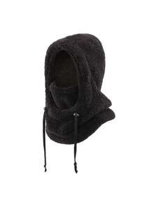 1 件儿童保暖毛绒帽子带围巾，一体式防寒帽，秋冬 - 彩色 - 查看 16