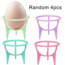 Multifunctional Plastic Egg Holder, Plastic Rack, 3-Leg Drying Rack, Desktop Egg Display Stand, Egg Tray Storage Rack - Multicolor - View 7