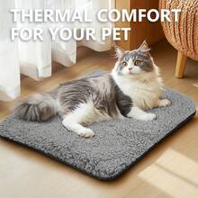 [Super Soft] Self Warming Pet Bed Mat - Super Soft, Thermal, Washable, Anti-Slip - For Small Medium Cats Dogs Puppy Kitten Indoor Outdoor - 棕色 - 查看 2