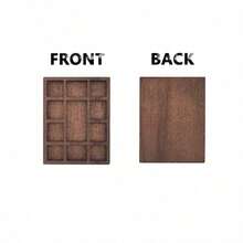 1 pieza Caja de almacenamiento en miniatura, Estantería de joyas de madera en micro escala, Caja de exhibición de almacenamiento de especímenes minerales, Exhibición de almacenamiento en micro escena, Caja de almacenamiento de madera en micro escala