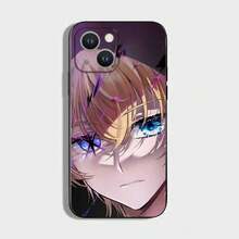Oshi No Ko, Oshi No Ko IPhone Case, Oshi No Ko Aqua Anime Phone Case For IPhone 16, 15, 14, 13, 12, 11 Plus, Pro Max, XS, X, XR, SE, Mini, 8, 7, Soft Black Silicone Case - Z1 - 查看 5