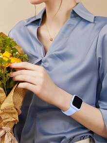 这款二合一表带兼表壳兼容 ，适用于 40mm、41mm、42mm、44mm、45mm、46mm 和 49mm 尺寸。运动休闲风格，搭配铆钉硅胶表带。配备防震防刮硬质 PC 表壳和钢化玻璃屏幕保护膜。兼容 Ultra/11/10/9/8/7/6/5/4/SE 系列。男女皆宜。柔软舒适，易于佩戴，触感灵敏。 - 天藍 - 查看 9