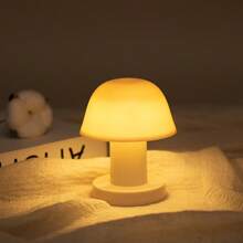 1PC Touch Sensor Mushroom Small Table Lamp, Colorful Gradient Light/Warm White Light Mushroom Lamp, Battery Operated Desktop Decoration Night Lamp For Room, Bedroom, Living Room, Party Decoration
