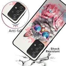 WUACYEAMING Funda Bonita para ZTE AXON 70 4GCarcasa con Aesthetic Lindo Dibujos Ultrafina Suave TPU Antigolpes Case Divertidas Diseño NegroGatos - Gatos - Ver 2