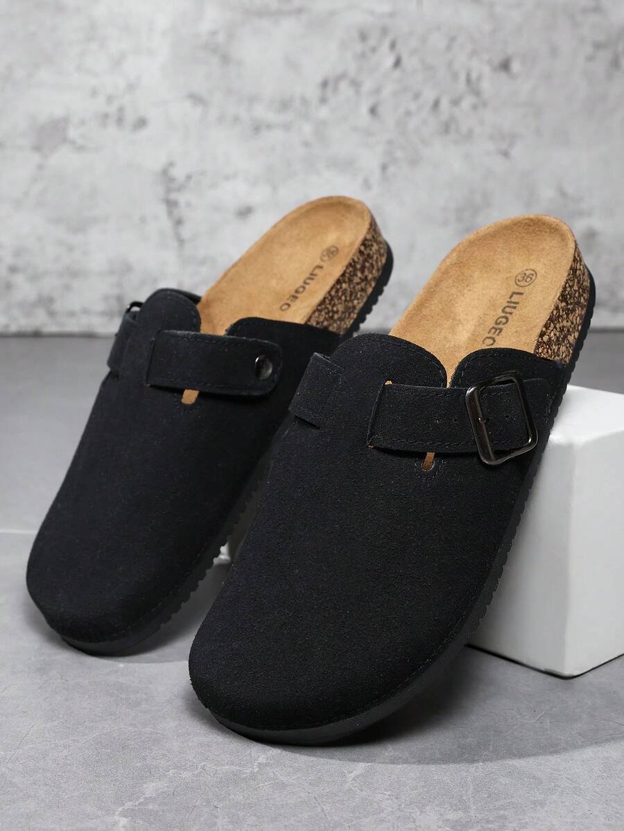 Zapatos de mula para hombres, nuevos mocasines de primavera con estilo vintage, de corte holgado, zapatos casuales de punta cerrada, pantuflas planas para parejas