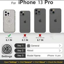 适用于 iPhone 16/15/14/13/12/11 系列透明手机壳，兼容 MagSafe，三层磁性充电盒，iPhone 16 Pro Max 重型防震防摔手机壳，适用于圣诞节、生日、新年礼物、冬季、送给家人、朋友、生日、女朋友、男朋友的礼物 - 黑色 - 查看 19