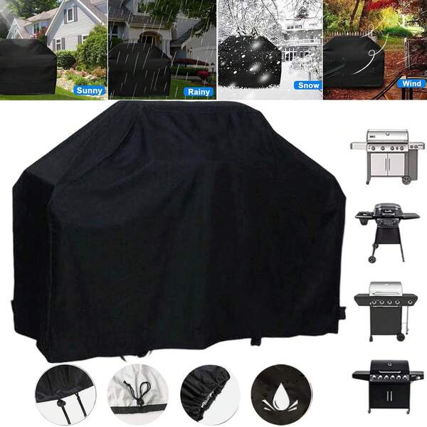 Grill Cover, 57/67 Inch BBQ Gas Grill Cover For Outdoor Grill, Waterproof, Anti-UV, Rip-Proof, Fade Resistant Material, Barbecue Cover