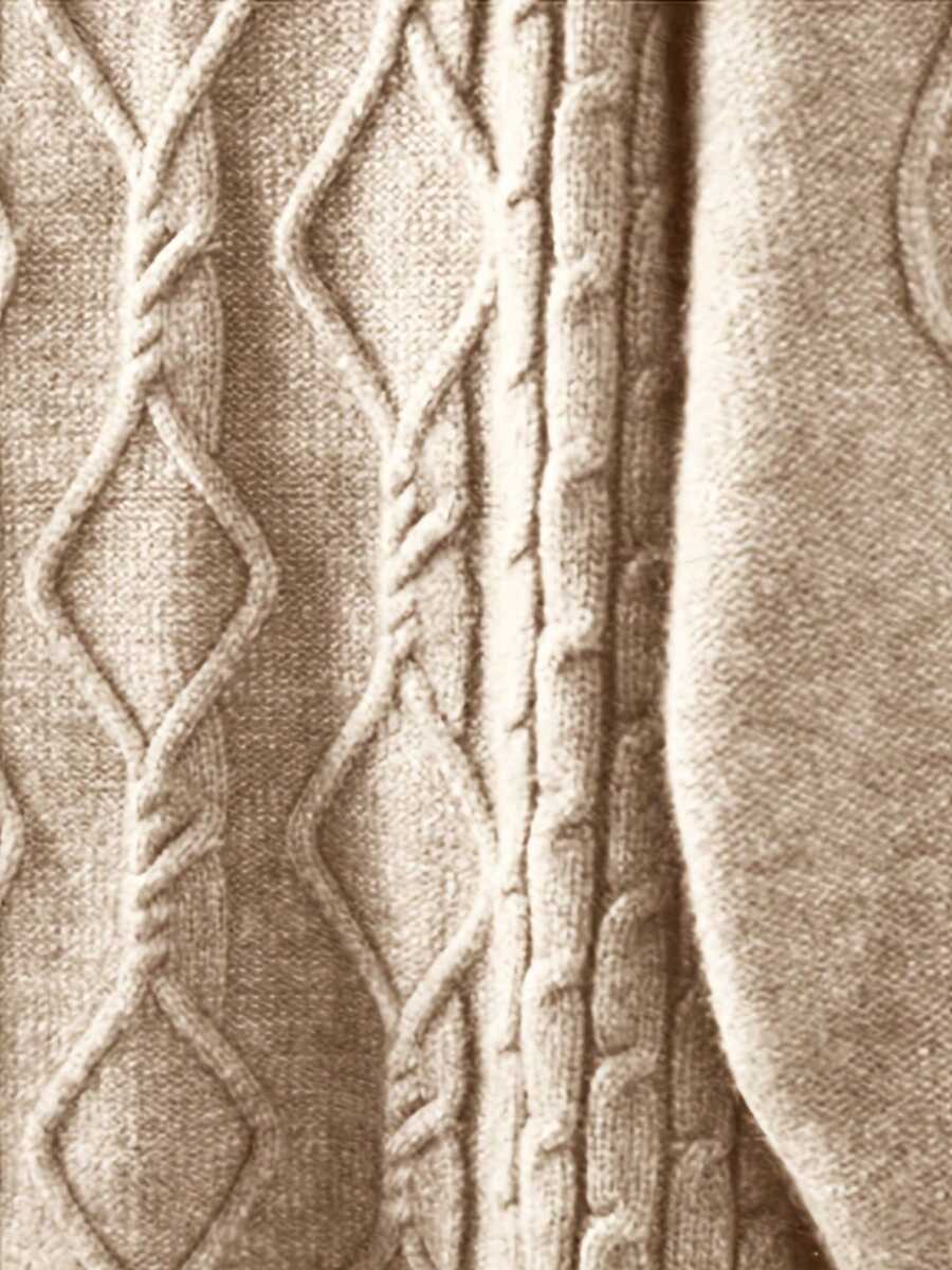 1 件纯色菱形针织罗纹前扣大码女式毛衣，适合办公室、度假、秋冬 - 白色 - 查看 1