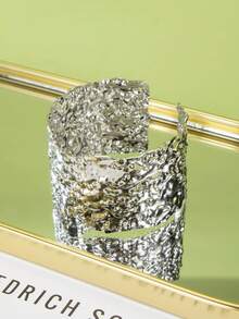 1 Piece Of European And American Design Opening Armchain Fashionable Arm Ring Liquid Wind Element Ring Water Droplet Metal Arm Bracelet Suitable For Women To Wear On Daily Outings And Vacations