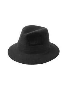 LEAJOURNO. 1pc Two-Tone Patchwork Felt-Like Y2K Style Beret Hat, Outdoor Wear Thanksgiving Christmas Winter Holiday Outfit Women - Black - View 8
