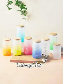 个性化亚克力吸管杯，理想的婚礼新娘礼物、生日和节日礼物 - 多色 - 查看 1