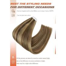 150grams Tape In Hair Extensions Human Hair,#60 Platinum Blonde 16-26inch,20Pcs/50Grams,100% Brazilian Remy Tape Ins Real Human Hair Extension,Christmas Birthday Gift For Women, Perfect For Daily Party & Wedding Use, 4-5 Packs To Add Length & Volume - S4/27 - 查看 4
