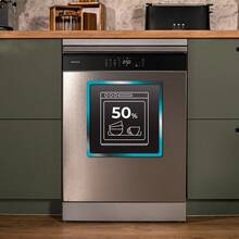 Cecotec Bolero Aguazero 6800 Inox A Dishwasher: 14-Place Capacity And Class A For Large Families, With A High-Efficiency Inverter Plus Duo Motor And 8 Versatile Programs. The Innovative BlueWater System Reduces Water Consumption, And The Smart ProWash Program Optimizes Temperature And Time For Effective Cleaning. FlexWash Function For Independent Basket Washing, Antibacterial Filter For Maximum Hygiene, And Comfort Wash For Quiet Operation. Ideal For A Home. - Multicolor - View 9