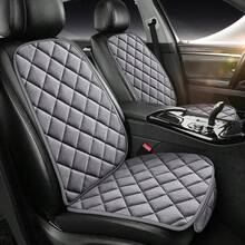 1 pezzo Cuscino per sedile auto, design elegante a rombi, senza bordi, traspirante, per sedile anteriore, con schienale, cuscino singolo per tutte le stagioni, adatto per berlina, MPV, SUV, camion, roulotte - Monoposto - Visualizzare 1