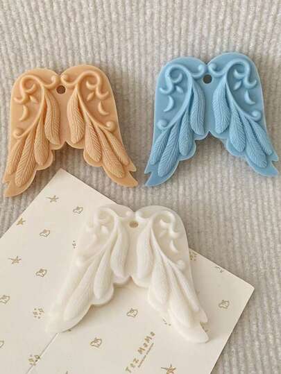 1pc Christmas Gift Angel Wings Silicone Mold, For DIY Decor, Holiday Decoration, Home Decor Craft, Detailed Pattern And Easy Release Design, Holiday Souvenir Silicone Mold