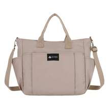 Multineos Comercial Large Crossbody Nylon Women's Bag For Men For Work And Study - 卡其色 - 查看 2