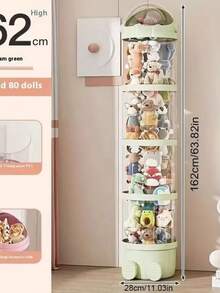 Four Layer Multifunctional Transparent Waterproof Cylindrical Plush Animal Toy Storage Bucket, Pet Toy Storage Artifact, Perfect Home Decoration, And A Great Choice For Mother's Day Gifts - Multicolor - View 11