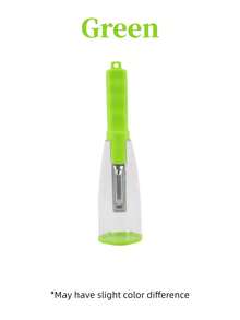 1pc Peeler, Capable Of Storing Peels - Multicolor - View 13