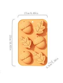 Molde de silicone de abóbora com pinha e folhas de outono, molde de silicone de abóbora com tema de colheita de outono 3D, moldes de velas de Halloween, forma de bolo de Ação de Graças, moldes de sabonete de outono, moldes de assadeira para doces de chocolate, para muffin, pudim, geleia, assados, mousse, fondant, cupcake, molde de doces, decoração de casa para assados, decoração de bolo de cozinha