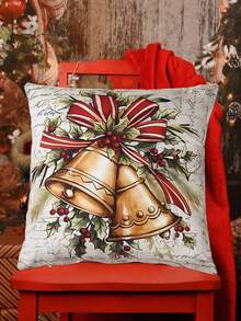4pcs Vintage Style Christmas Decorations, Santa Claus & Reindeer Pattern Christmas Ornaments, Christmas Sofa Decor, Home Christmas Decor, Christmas Party Supplies, Bedroom Decor, Living Room Decor, Home Decor, Chair Decor, Sofa Decor, Bed Decor, Christmas Gift, 2026 New Year Decor - Vintage Santa Claus & Elk - View 11
