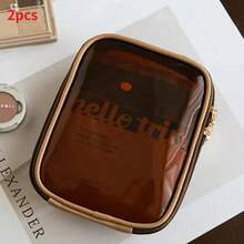 1pc Portable Mini Makeup Bag Coin Wallet, Warm Small Bag, Essential Backpack For Back To School, Small Beach Travel Storage Bag, Summer Holiday Cosmetic Organizer, Mini Handbag, Travel Cosmetic Case, Bathroom Decor Cosmetic Storage Bag Autumn University Essentials Travel Essentials Vacation Travel Bag For Women Makeup Organizer Make Up Bag - Multicolor - View 12