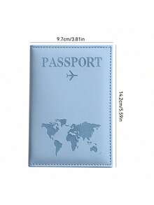 PU Material Passport Travel Set, Passport Holder, Passport Cover, Essential For Vacation, Suitable For Students Back To School, Unisex Travel Accessories - Multicolor - View 17