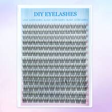 Best-Seller DIY Easy Self-Application Fish-Tail Lash Extensions |   Sectioned Individual Clusters, Soft Thin Band, Large Capacity