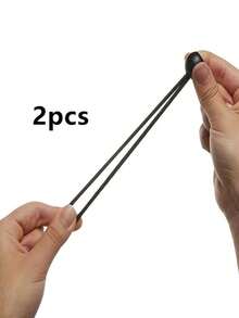 2/10pcs Heavy Duty Adjustable Elastic Cords With Plastic Balls - Black Camping Accessories For All Seasons, Used For Tent Fixing, Storage And Transport - Foldable Outdoor Gear, Camping Organization Tool | Strong Adjustment, Adjustable Cords | Essential Camping Accessories - Multicolor - View 9