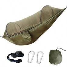 Automatisches Schnell-Öffnungs-Mückennetz Hängematte, tragbare Nylon-Hängematte für Reisen und Camping