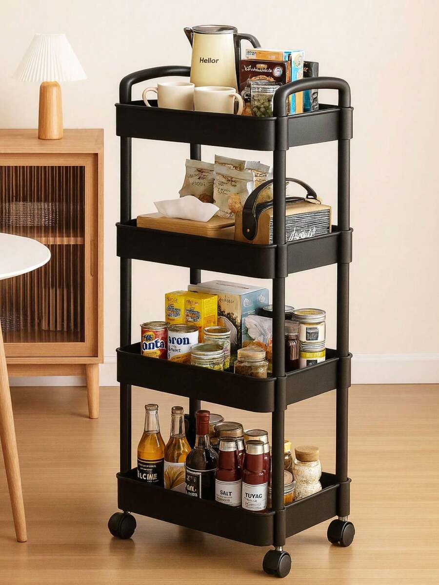 Storage Island & Carts - Black - View 1