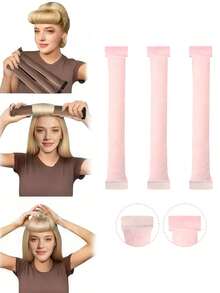 3 Peças Rolos Jumbo Sem Calor para Enrolar o Cabelo durante a Noite, Rolos Jumbo Flexíveis de Veludo para Cachos Sem Calor para Dormir, Varas Sem Calor Envoltas em Flanela Macia para Todos os Tipos de Cabelo, Ferramentas de Penteado para Cachos Durante a Noite (3 Varas), Kit de Penteado, Kit de Ferramentas para Cabelo, Ferramentas de Penteado