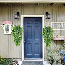 1 Peça Simulação de Plantas Verdes, Samambaias Artificiais, Trepadeira Suspensa, Decoração de Parede de Plantas Verdes, Adequado para Jardins Externos, Casamentos, Festivais, Paredes de Corredores e Decoração da Porta da Frente, Produtos de Decoração de Plantas de Algas Verdes Internos e Externos