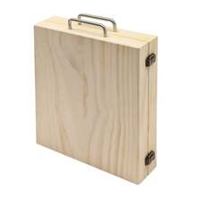 Portable Wooden Essential Oil Display Box Aromatherapy Essential Oils Storage Box - Wood Color - View 6
