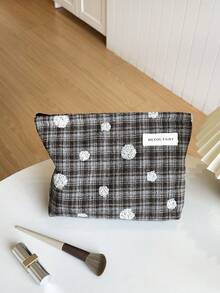 MEYOU FAIRY AGG 女款刺繡化妝包，內袋式便攜旅行盥洗包，手提包，多功能保養品收納袋，女性衛生棉收納袋，送給媽媽、女友的禮物，學生筆袋 - 彩色 - 查看 12