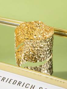 1 Piece Of European And American Design Opening Armchain Fashionable Arm Ring Liquid Wind Element Ring Water Droplet Metal Arm Bracelet Suitable For Women To Wear On Daily Outings And Vacations