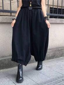 Women Pants - Svart - Visa 4