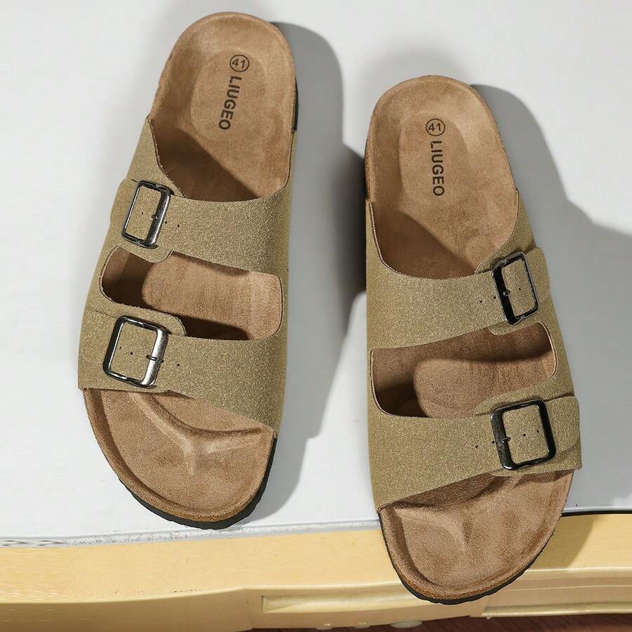 Dép xỏ ngón Unisex có khóa điều chỉnh, Dép xỏ ngón bằng bần mềm, Giày đi biển ngoài trời, Phù hợp cho cả nam và nữ, Cỡ lớn