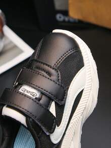 1双儿童运动鞋春秋季2025新款男童鞋软底婴儿透气女童休闲跑步鞋适合万圣节和圣诞节 - 黑色 - 查看 6