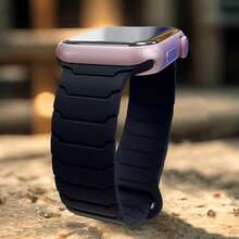 Correa magnética totalmente compatible con la banda del de 44 mm, 45 mm, 40 mm, 41 mm, 42 mm, 38 mm, 45 mm. Banda de reloj de silicona compatible con iWatch Series 10, 9, 8, 7, 6, 5, 4, 3, SE, Ultra 2, pulseras