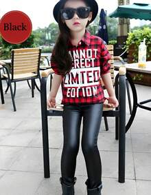 Cirre Legging Kids PRETA 's Leggings Children's Leggings Children's Pants Girls' Pants Girls' Pants - 黑色 - 查看 5