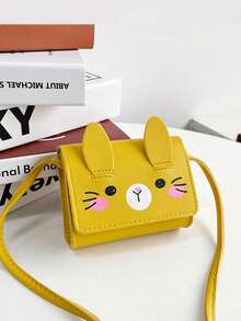 1 pezzo Borsa a tracolla mini con espressione di gattino carino, borsa a quadrato piccolo, borsa a spalla versatile e leggera con chiusura a ribaltina, adatta per monete, viaggi, vacanze, shopping, attività all'aperto, festival, regali per bambini, colore solido in pelle PU elegante, cartone animato casual, perfetta per conservare le chiavi per bambini, studenti, ragazze, amici, accessori da viaggio - Multicolore - Visualizzare 12